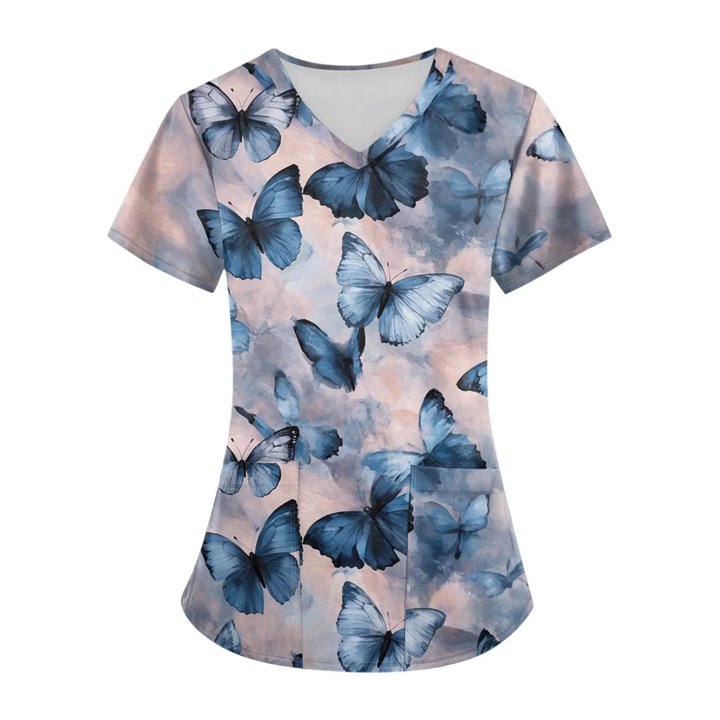 Women's Casual Nurse Uniform Cute