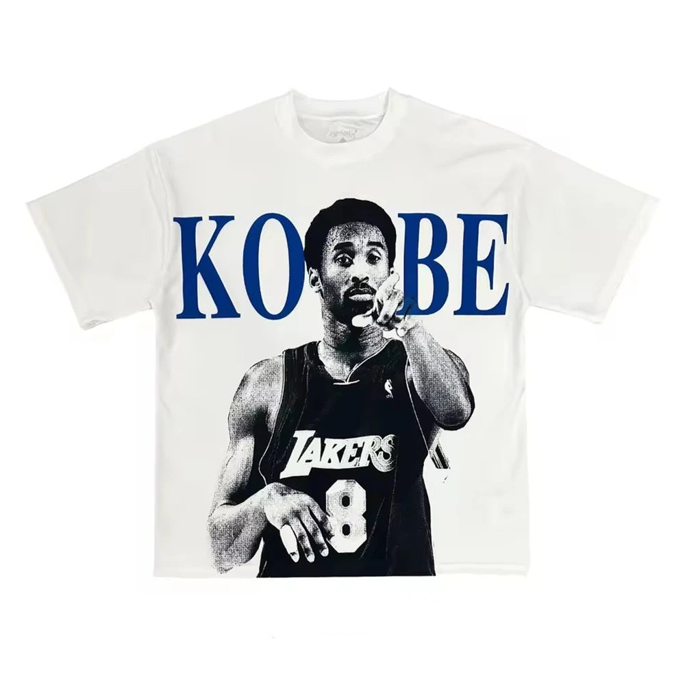 Basketball Star Tee Shirt Homme New in Top Unisex Men Women Clothing short sleeve Round Neck Printing Pullover T-shirt