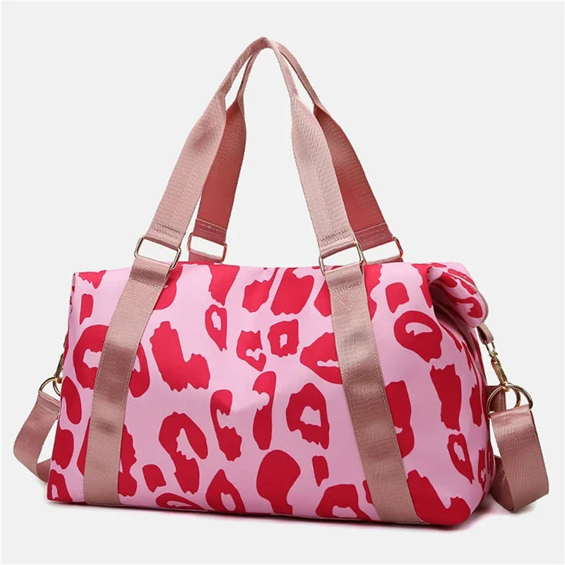 Large Capacity Women Travel Bags Duffle Shoulder Bag Multi-functional for Girls Female Sports Storage Fitness Handbag