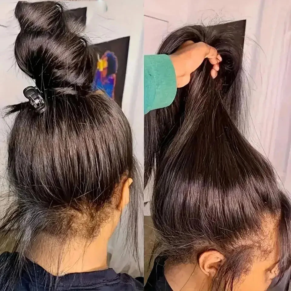 Invisi Strap 360 Glueless Full Lace Front Wigs Human Hair 13x4 Lace Frontal Wig Pre Plucked Drawstring Wig for Women