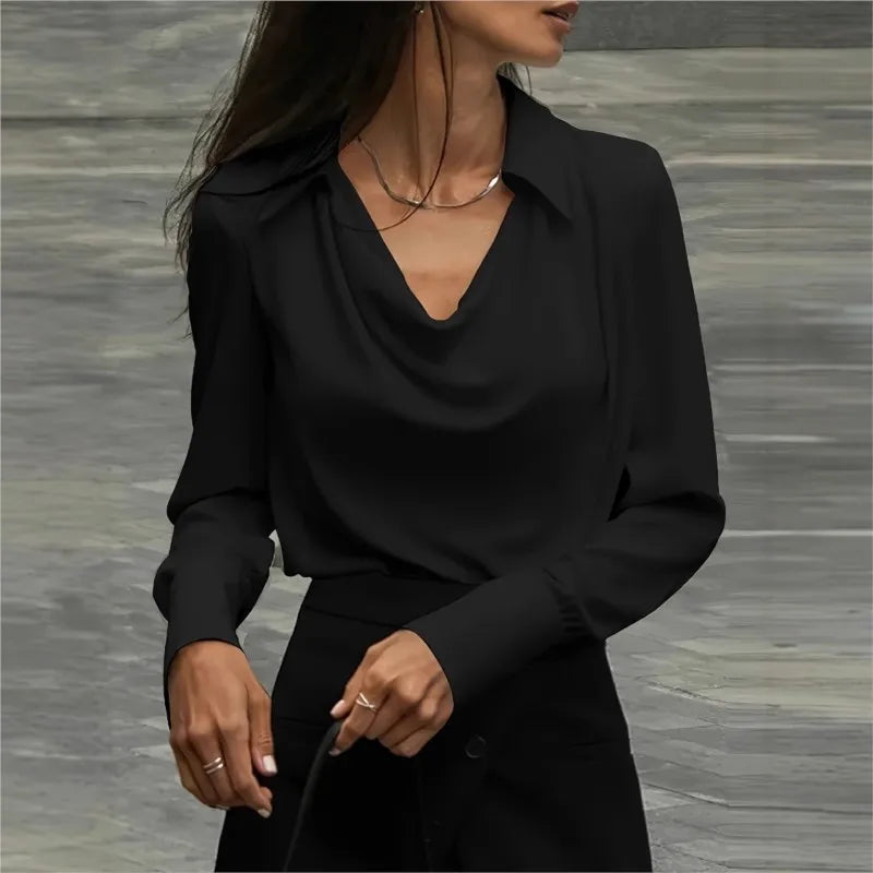 Temperament Turn Down Collar