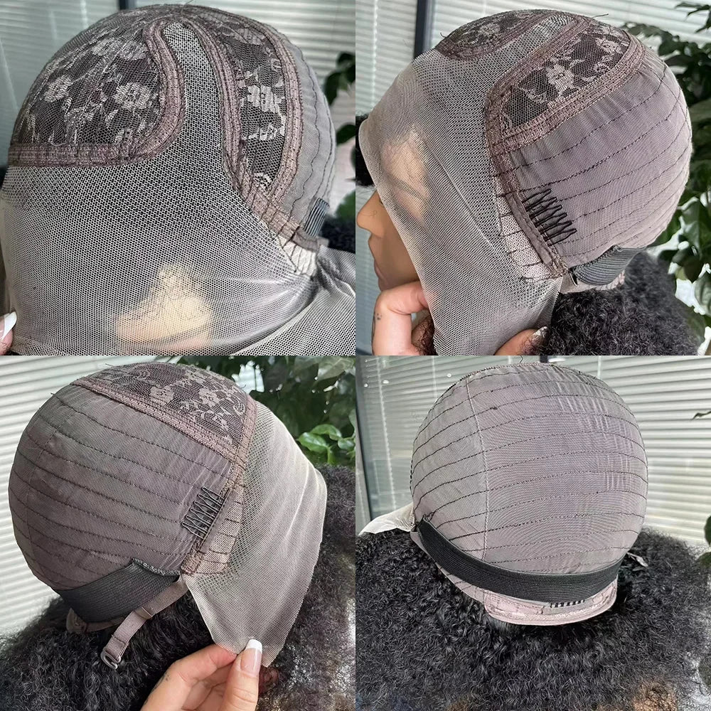 Afro Wigs for Black Women Kinky Curly Lace Front Wig 13x4x2 HD Lace Natural Hairline Glueless 250%