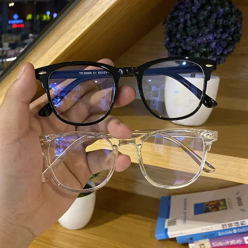 Classic Transparent Computer Glasses Frame Women Men Anti Blue Light Blocking Glasses Optical Glass