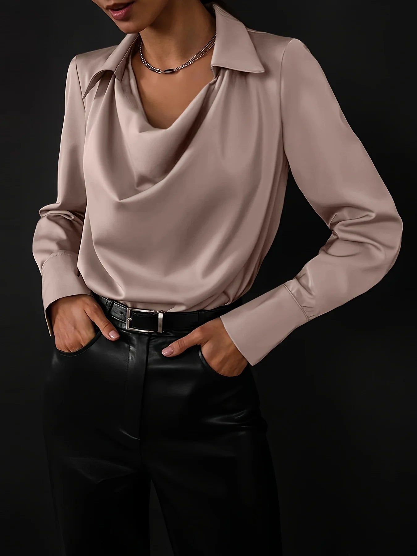 Temperament Turn Down Collar