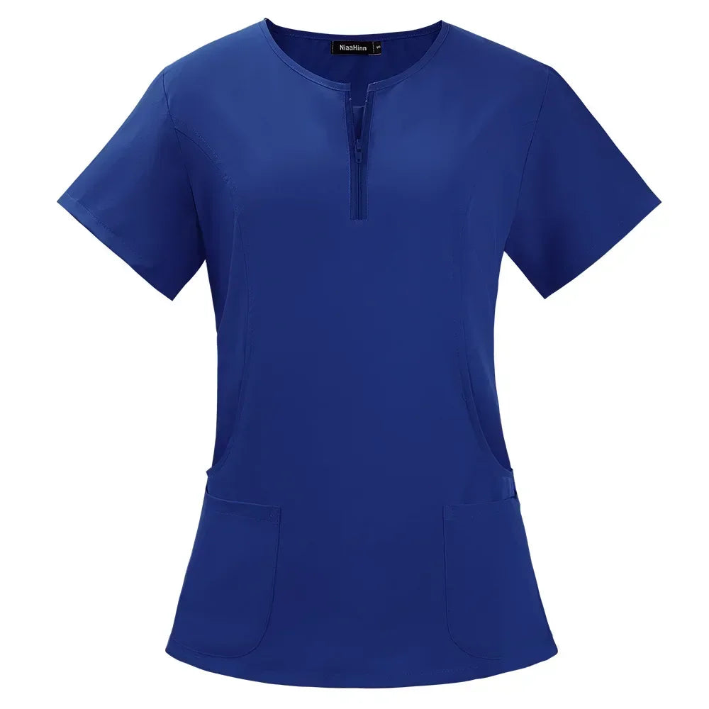 Surgical Uniforms Woman Scrub Set Medical Nurse Beauty Salon Workwear Clinical Scrubs Top + Pant Spa Doctor Nursing Tunic Suit