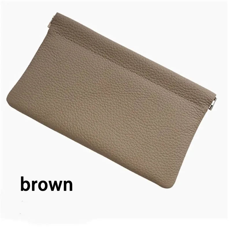 Real Cowhide, Long Wallet, Passport, Driver's License, Document Holder, Data Cable, Cosmetic Bag, Storage wallets for women