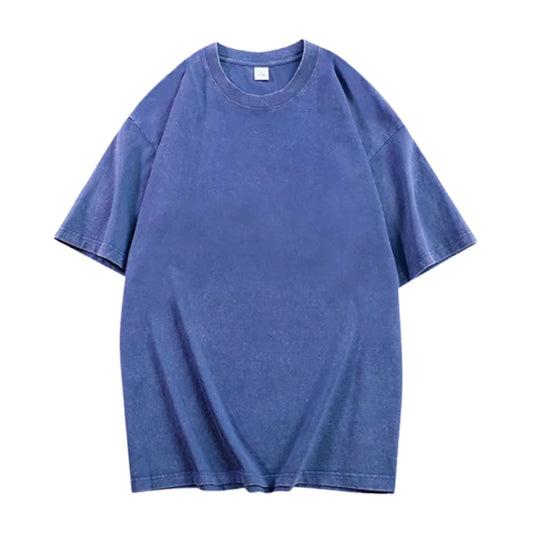 Summer Acid Washed Vintage Couple T-Shirts Street Hip Hop Retro Punk T Shirt women  Casual Cotton Short Sleeve Wash Tops