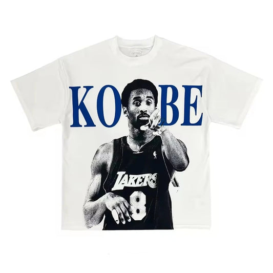 Basketball Star Tee Shirt Homme New in Top Unisex Men Women Clothing short sleeve Round Neck Printing Pullover T-shirt