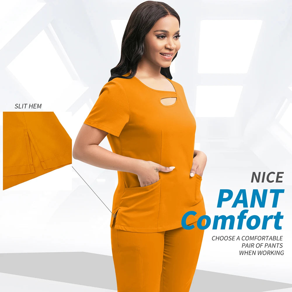 Wholesale Operating Room Work Clothes Medical Uniforms Women Hospital Work Scrubs Set Supplies Dental Nurse Suit Jogger Workwear