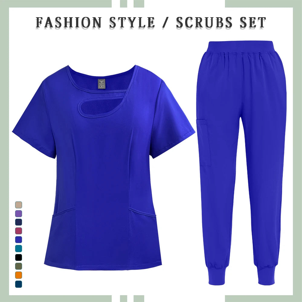 Wholesale Operating Room Work Clothes Medical Uniforms Women Hospital Work Scrubs Set Supplies Dental Nurse Suit Jogger Workwear