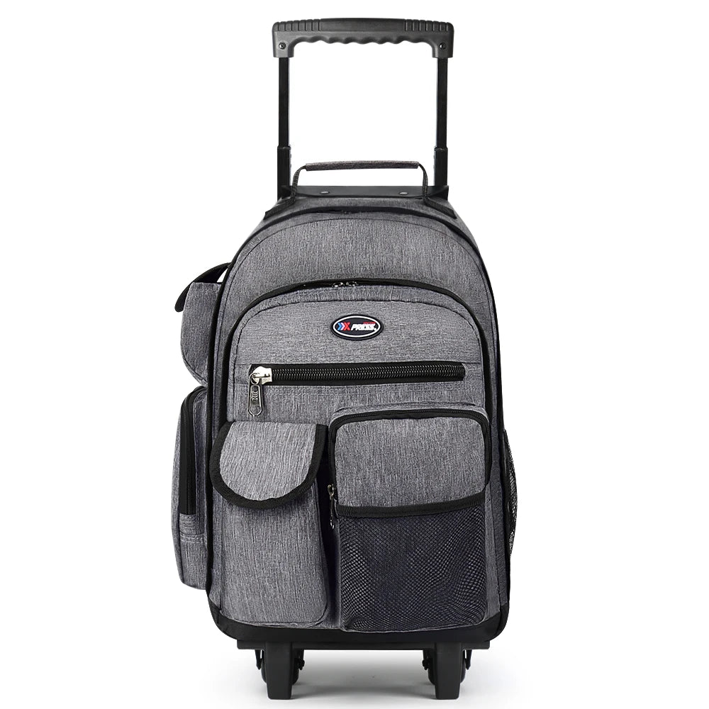 20 Inch Rolling Backpacks For Adults Large Capacity Backpack with Wheels Trolley Suitcase Wheeled Bag Laptop Backpack