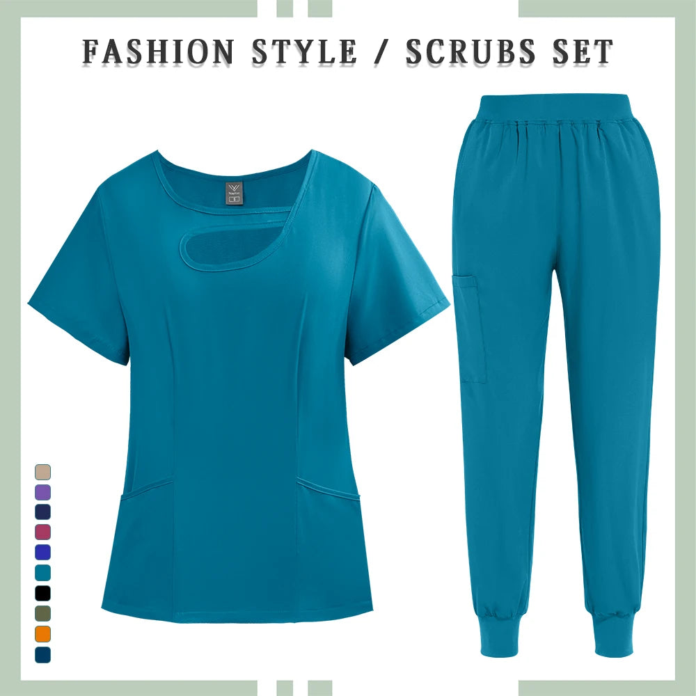 Wholesale Operating Room Work Clothes Medical Uniforms Women Hospital Work Scrubs Set Supplies Dental Nurse Suit Jogger Workwear