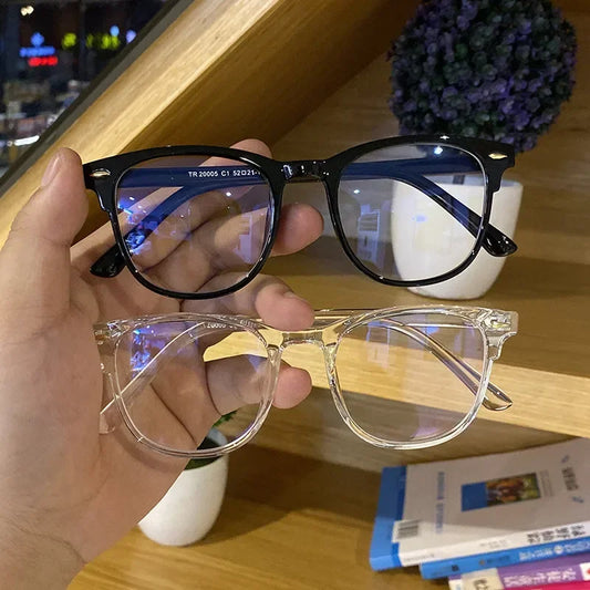 Classic Transparent Computer Glasses Frame Women Men Anti Blue Light Blocking Glasses Optical Glass