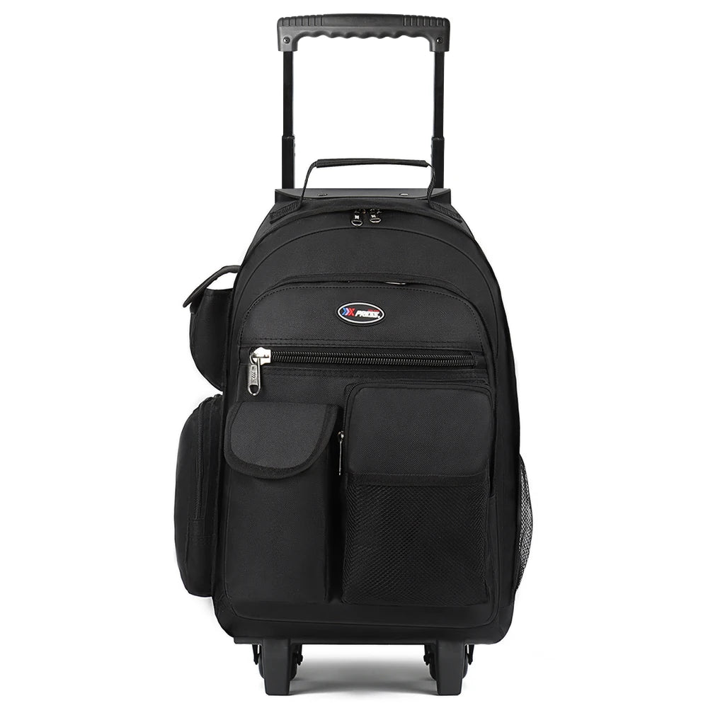 20 Inch Rolling Backpacks For Adults Large Capacity Backpack with Wheels Trolley Suitcase Wheeled Bag Laptop Backpack